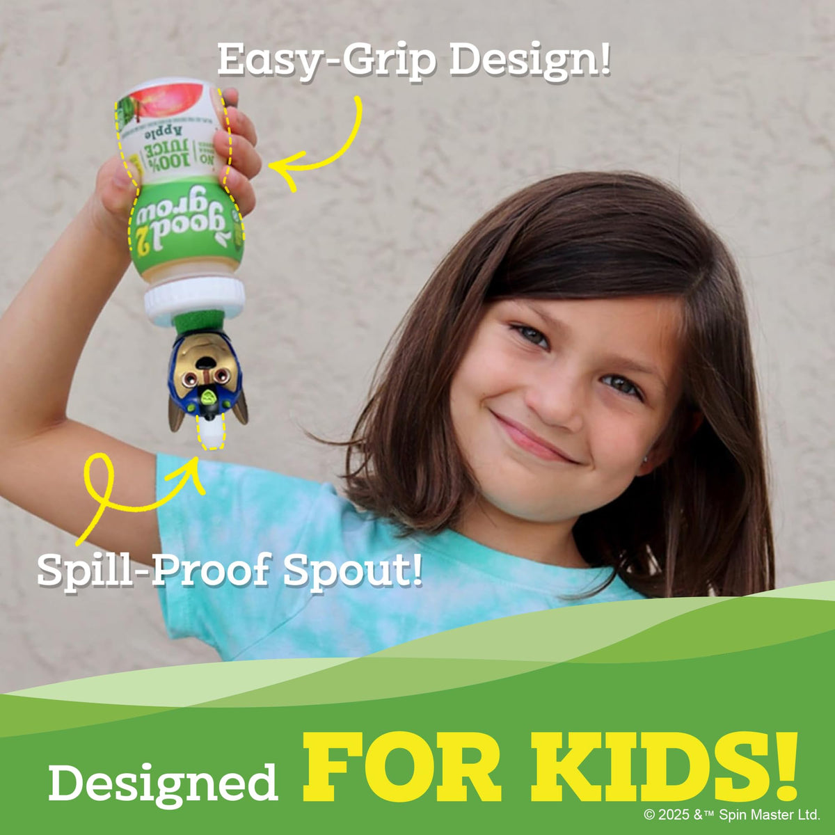 good2grow Apple Juice - 100% Juice Drinks for Kids, Fruit Juice No Sugar Added, 6 Fl Oz Juice Bottles with Spill-Proof PAW Patrol Character Tops (3 Pack) good2grow buy supplements Au