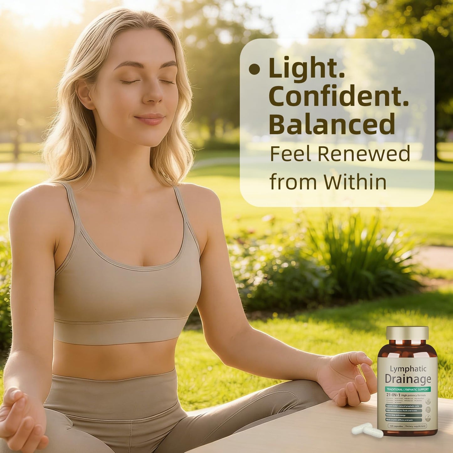 FRZVEO Lymphatic Drainage Capsules, 120 Capsules New Maximum Potency Formula 2 Month Supply with Dandelion Extract, Cleavers Extract - Supports Cellulite Reduction, Lymphatic Drainage & Immune Health FRZVEO buy supplements Au