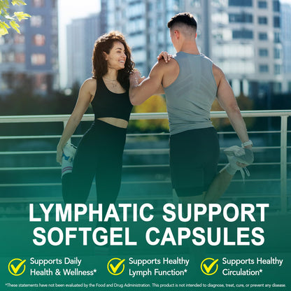 Lymphatic Drainage Supplements, Lymph System Support Supplement for Women & Men, Natural Herbal Blends with Echinacea, Dandelion, Burdock Root for Lymph System - 240 Softgels DLOMFVFQ buy supplements Au