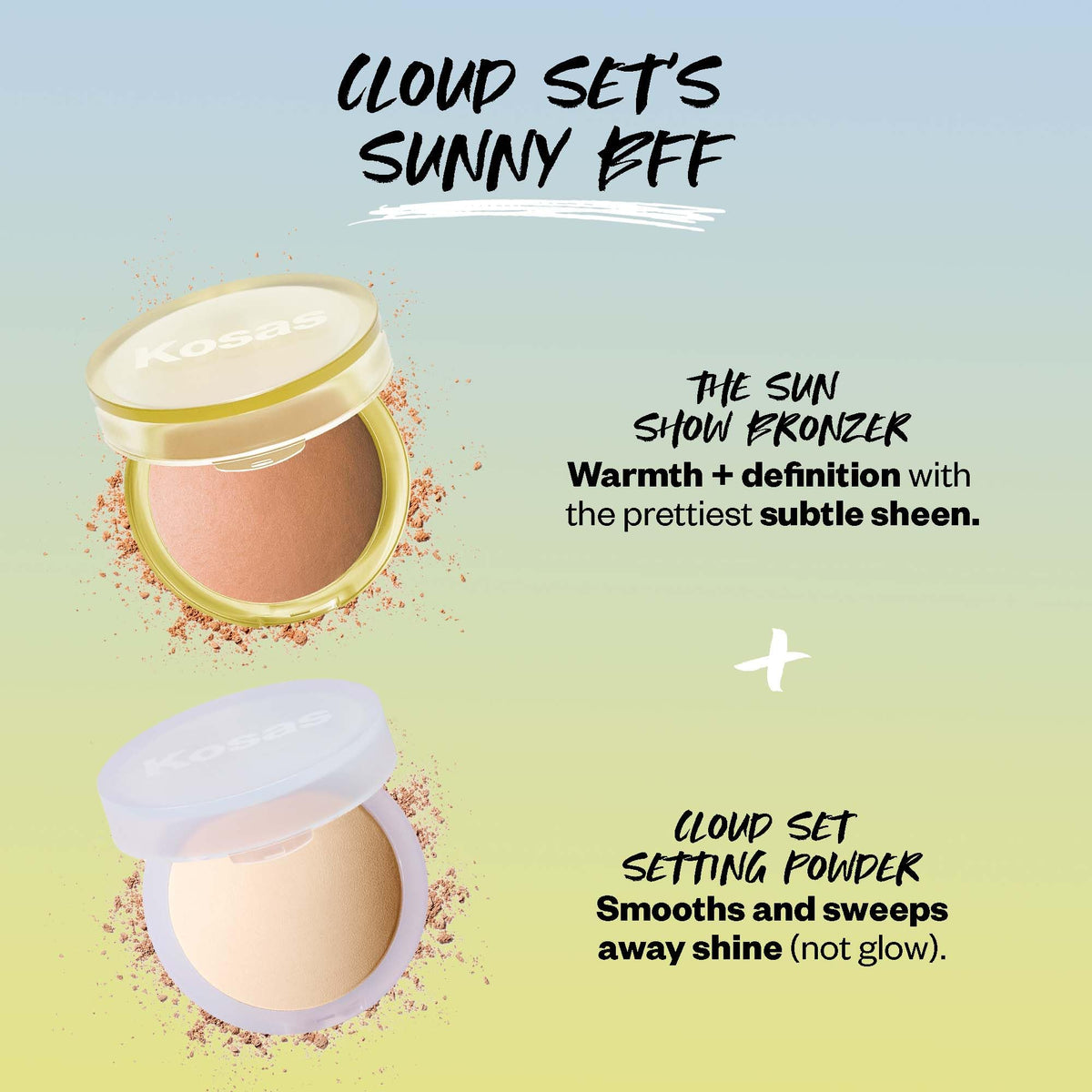 Kosas Sun Show Glowy Warmth Baked Bronzer - Contouring Powder for Cheekbones, Nose & Jawline - Enriched with Concentrated Fatty Acids - Talc-Free, Vegan & Hypoallergenic - Tropic Kosas buy supplements Au