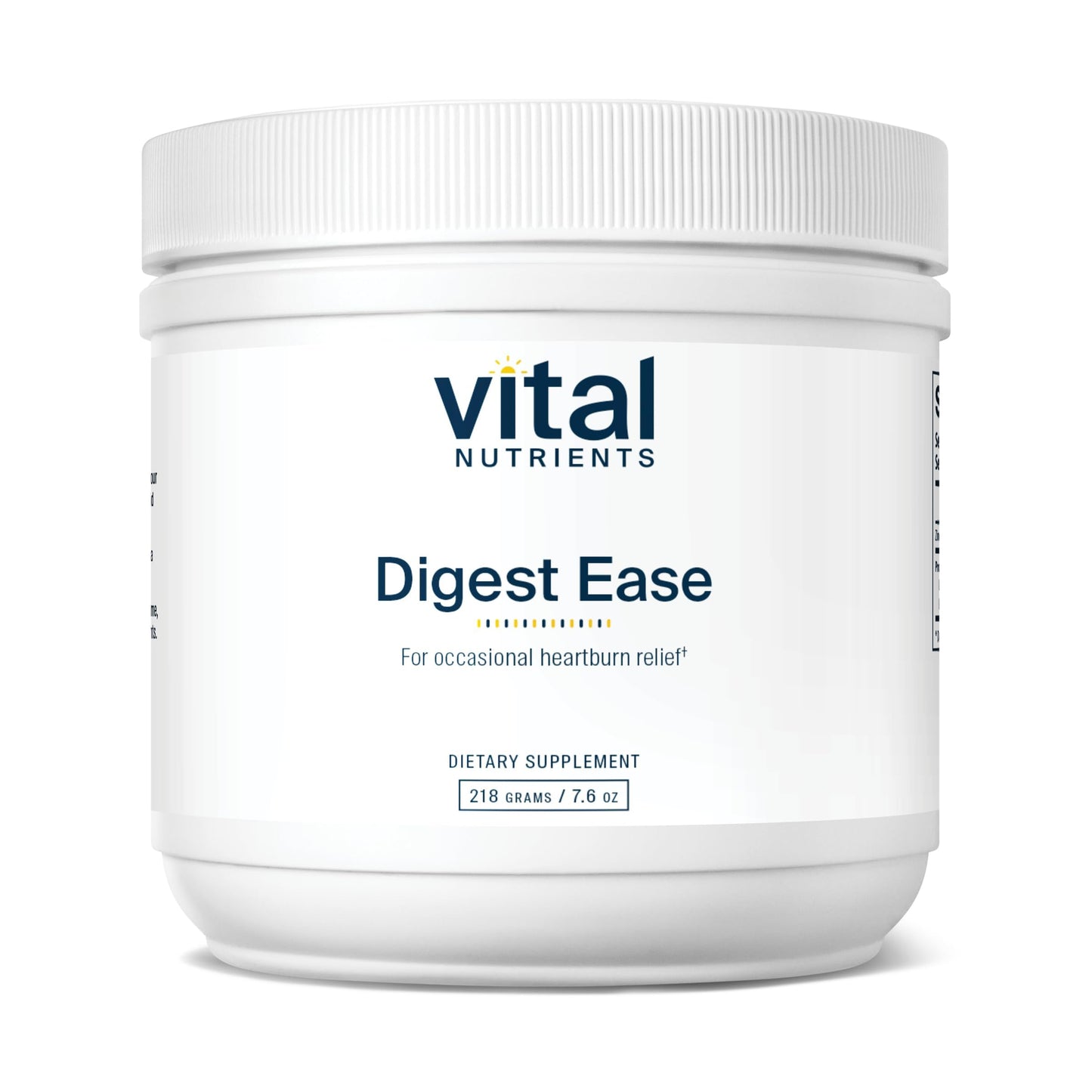 Vital Nutrients Digest Ease supplement container on a white background