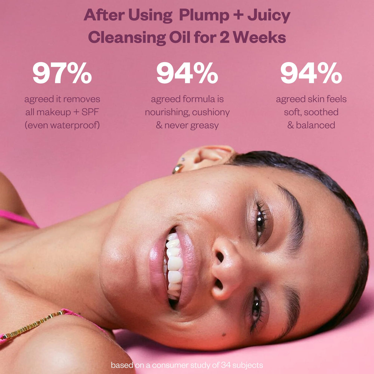 Kosas Plump + Juicy Cushiony Calm Botanical Cleansing Oil – Hydrating Makeup Remover for Sensitive Skin, Non-Greasy Oil Cleanser with Ceramides & Squalane for Soft, Soothed Skin Kosas buy supplements Au