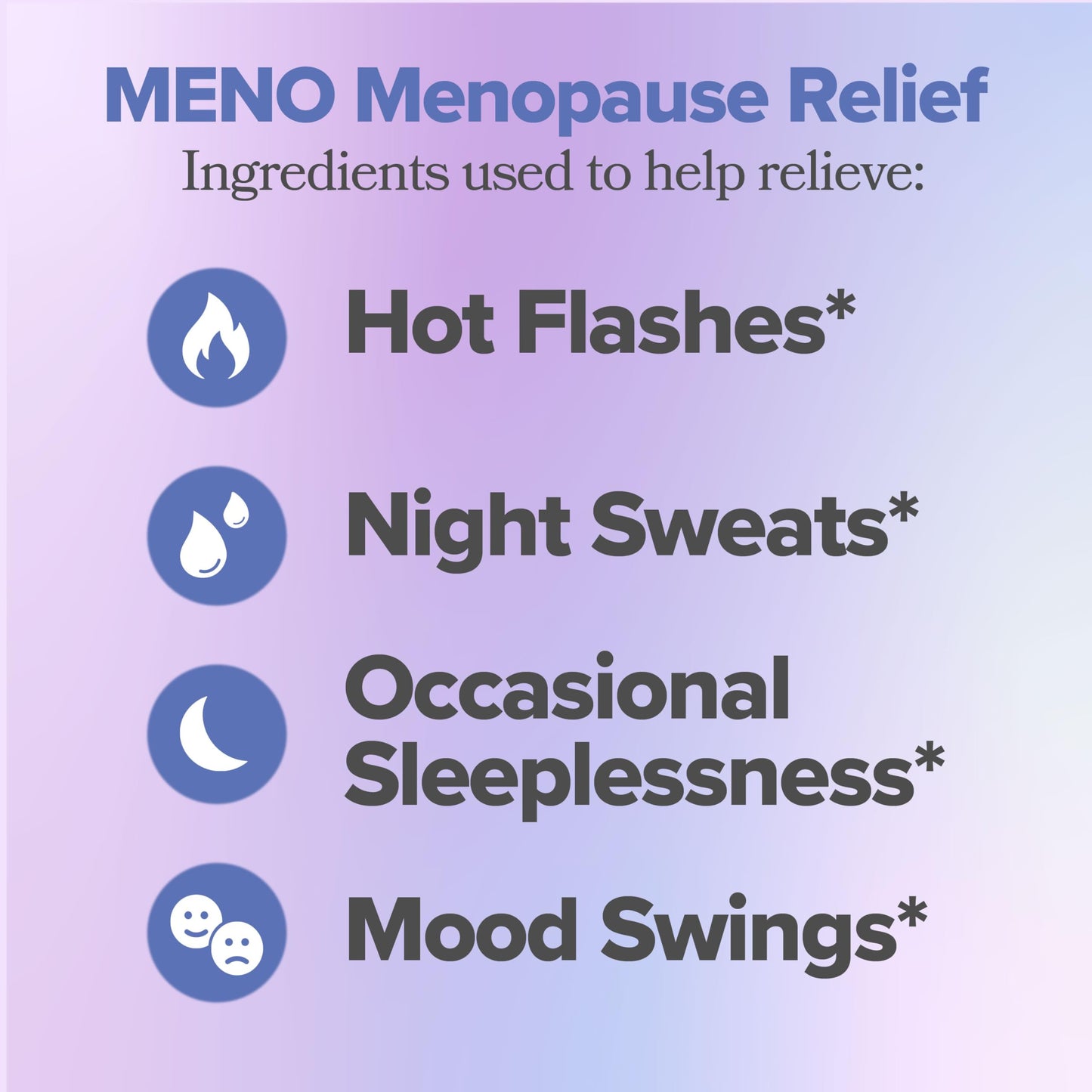 MENO Menopause Gummies - Hot Flashes & Night Sweats – 30-Day Supply