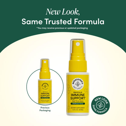 Propolis Throat Spray by Beekeeper's Naturals - 95% Bee Propolis Extract, Natural Immune Support & Sore Throat Relief - Antioxidants, Keto, Paleo, Gluten-Free (1.0 oz)(Pack of 1) Beekeeper's Naturals buy supplements Au