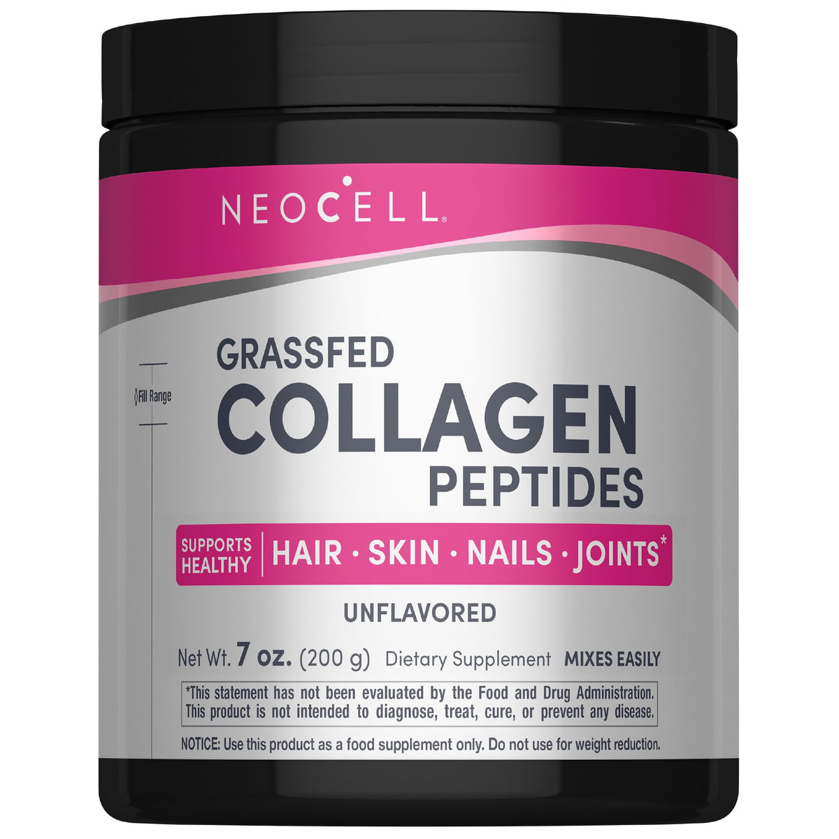 NeoCell Grassfed Collagen Peptides Powder | 7 oz | Unflavored | for Women and Men | Hair, Skin, & Nails NeoCell buy supplements Au