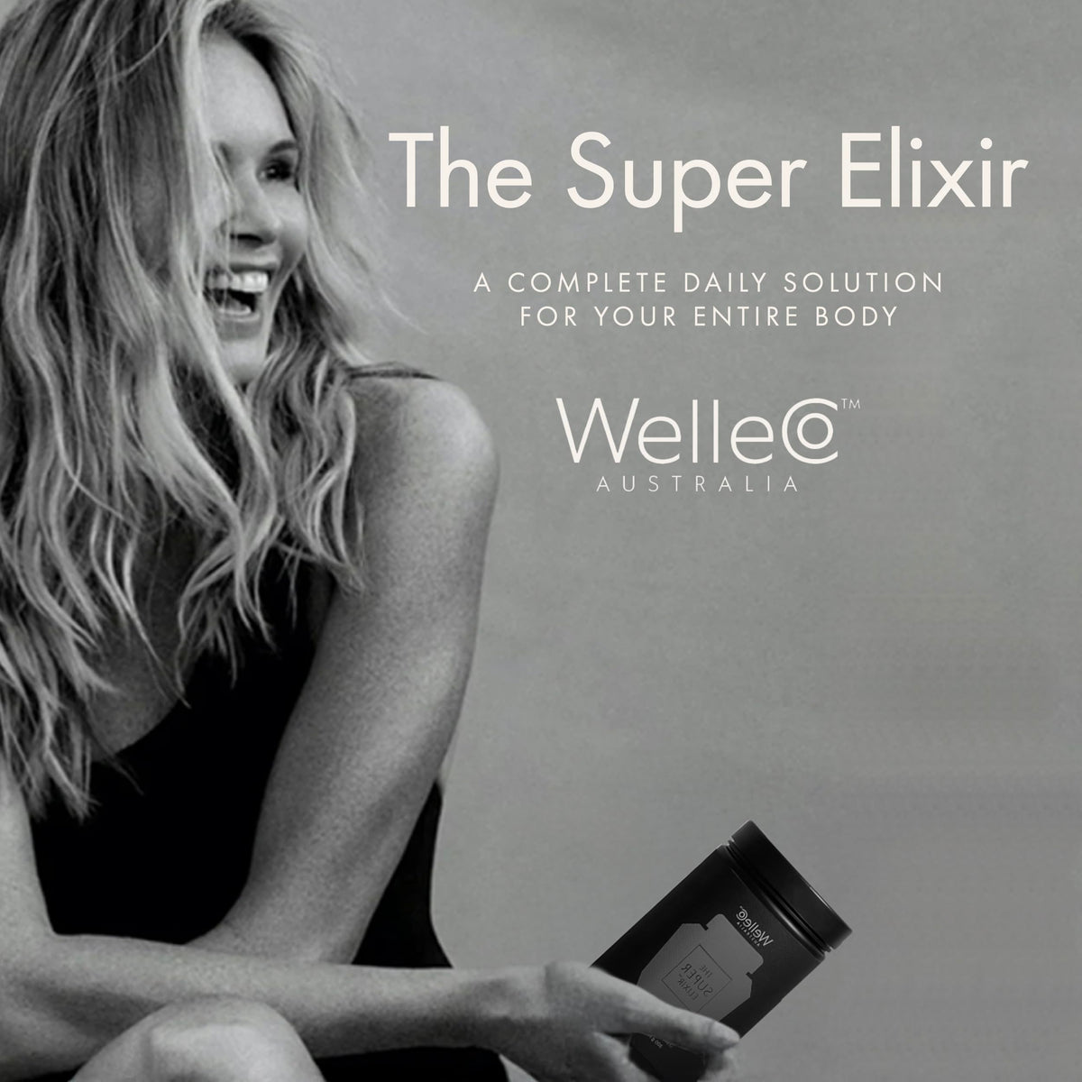 WelleCo The Super Elixir Daily Greens Powder, Probiotic Drink Mix with Whole Foods, Gluten Free, Vegan Gut Health Powder, Energy, Immunity, Healthy Skin, Hair & Nails (300g, Lemon Ginger) WelleCoBuy Supplements Australia