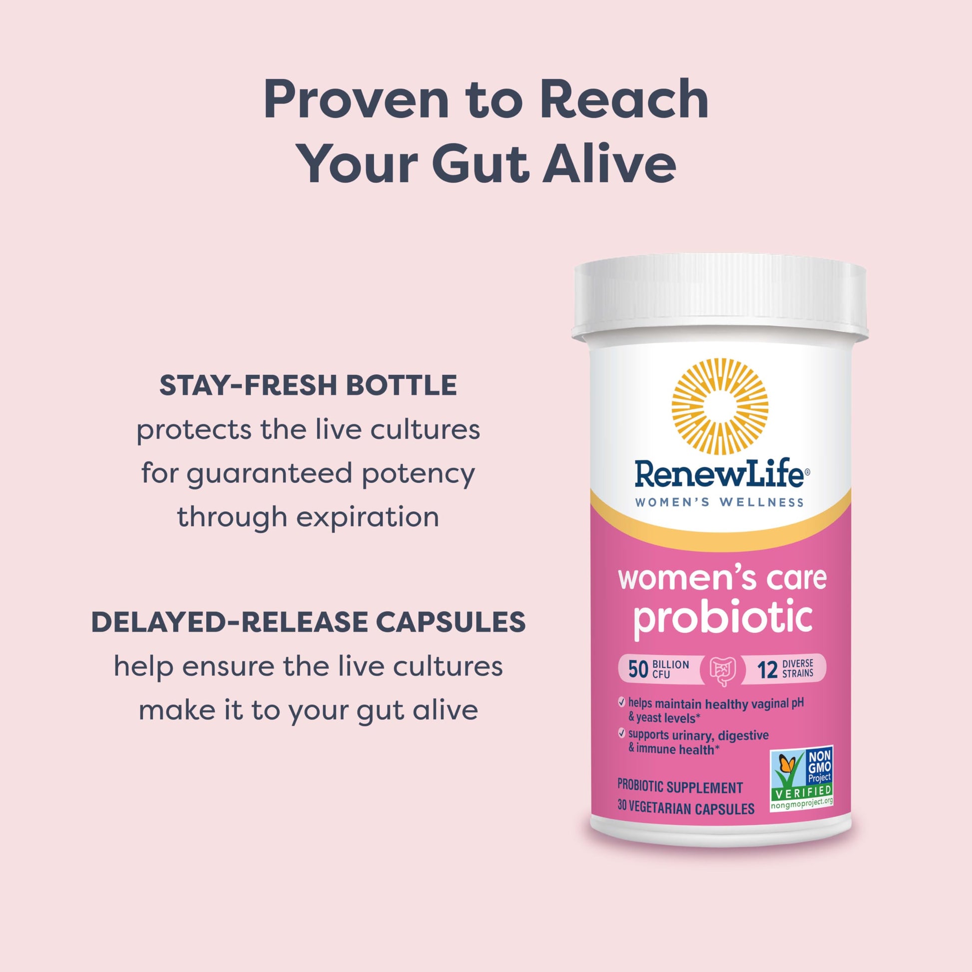 Renew Life Women's Probiotic Capsules, 50 Billion CFU Guaranteed, Supports pH Balance, Vaginal, Urinary, Digestive and Immune Health(2), L. Rhamnosus GG, Dairy, Soy and Gluten-Free, 60 Count Renew Life buy supplements Au