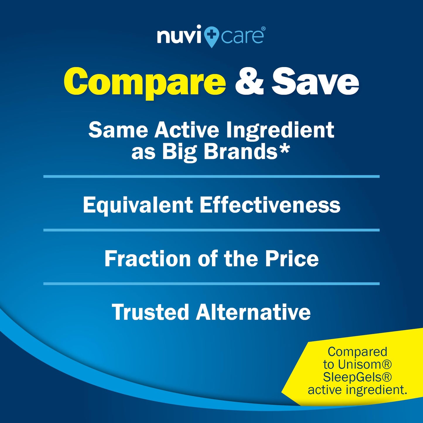 NUVICARE Maximum Strength SleepAid Soft Gels - Nighttime Sleep Aid with Diphenhydramine HCl 50mg - Non Habit Forming Sleeping Pills for Adults - Extra Strong OTC Sleep Aids for Adults (100 Count) NUVICARE buy supplements Au