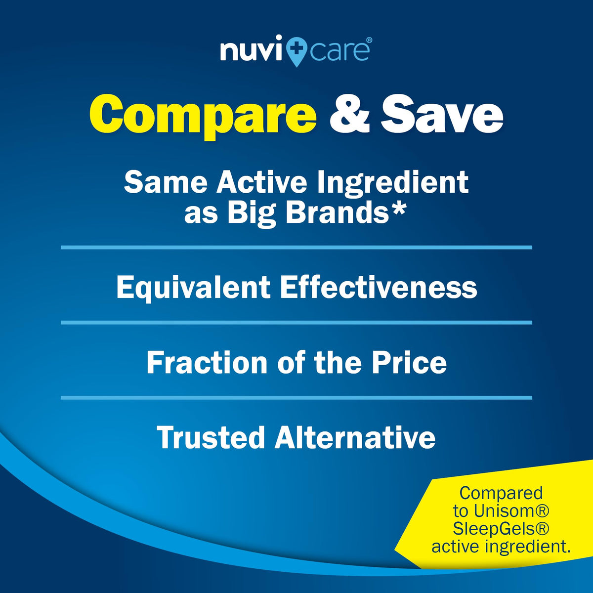 NUVICARE Maximum Strength SleepAid Soft Gels - Nighttime Sleep Aid with Diphenhydramine HCl 50mg - Non Habit Forming Sleeping Pills for Adults - Extra Strong OTC Sleep Aids for Adults (100 Count) NUVICARE buy supplements Au