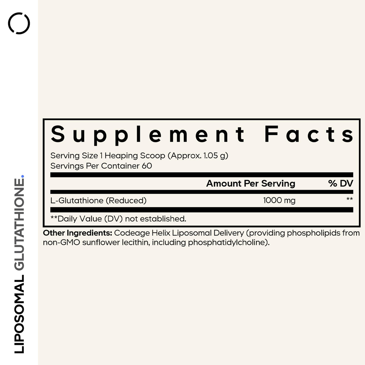 Codeage Liposomal Glutathione Powder - 1,000 mg Vegan Reduced L-Glutathione per Serving, Liposomal Delivery - 2-Month Supply - Unflavored - Phospholipid - Non-GMO Gluten-Free - 2.22 Oz CodeageBuy Supplements Australia