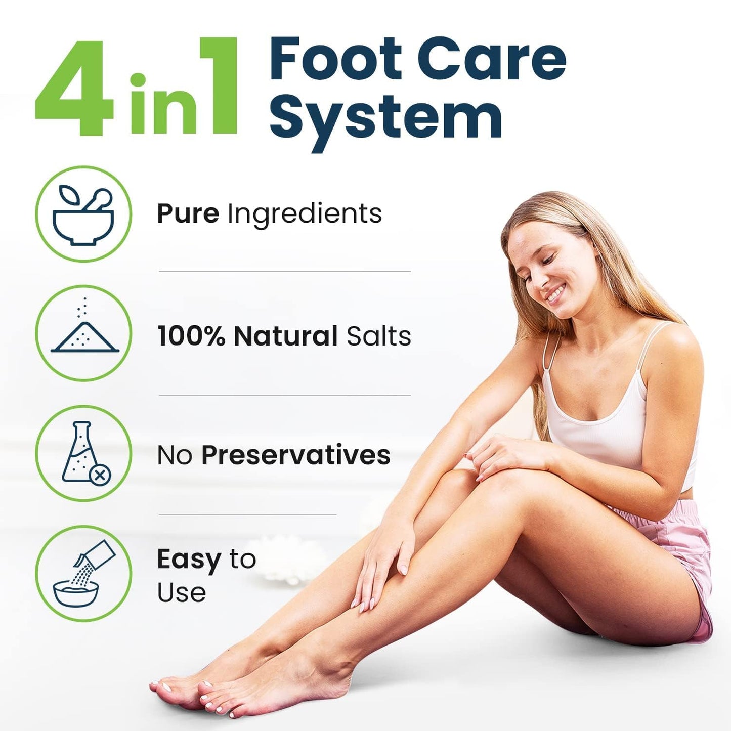 FOOT CURE Exfoliator & Callus Remover Pedicure Set – Care Kit Includes File for Dead Skin, Tea Tree Oil Soak Salts, Urea Cream 40 Percent Removal Gel Made in USA, 4 Piece FOOT CURE buy supplements Au