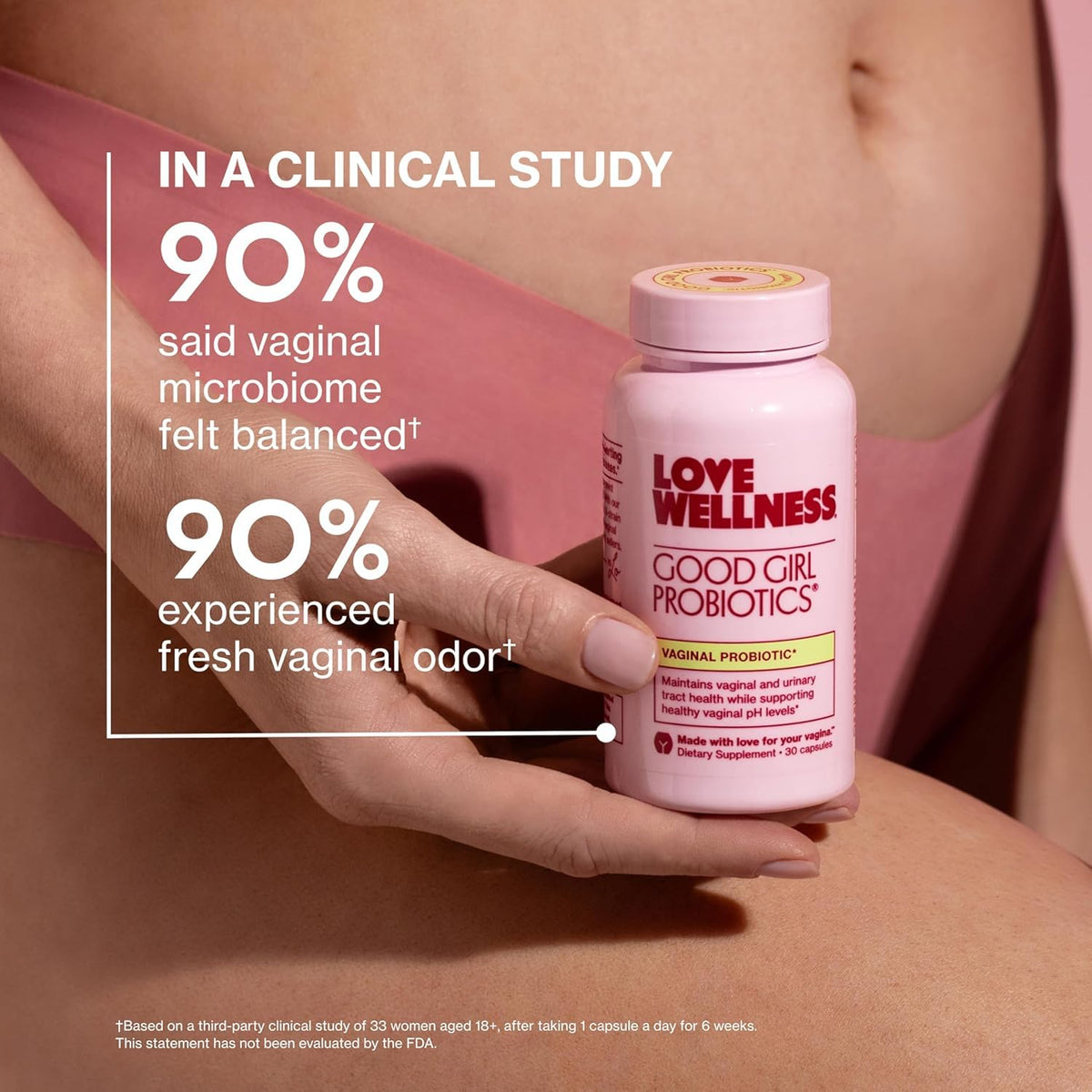Love Wellness Good Girl Probiotics | Women’s Vaginal Health & pH Balance Supplement | 9-Strain Probiotic for Urinary Tract, Yeast, Odor & Immune Support | Gluten-Free (60-Day Supply) Love Wellness buy supplements Au