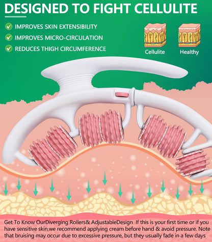 Uoxfill Cellulite massage tool | 360°removable cellulite remover for legs & Lymphatic Drainage Massager | Fascia Blaster for Contoured & Smoother Skin,Tool for Sore Arms, Legs, Stomach & Buttocks Pink Uoxfill buy supplements Au