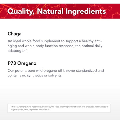 Physician's Strength ChagaStrength - 90 Capsules - Wild, Raw Chaga Complex - Immune & Physical Support - Non-GMO - 90 Servings Physician's Strength buy supplements Au