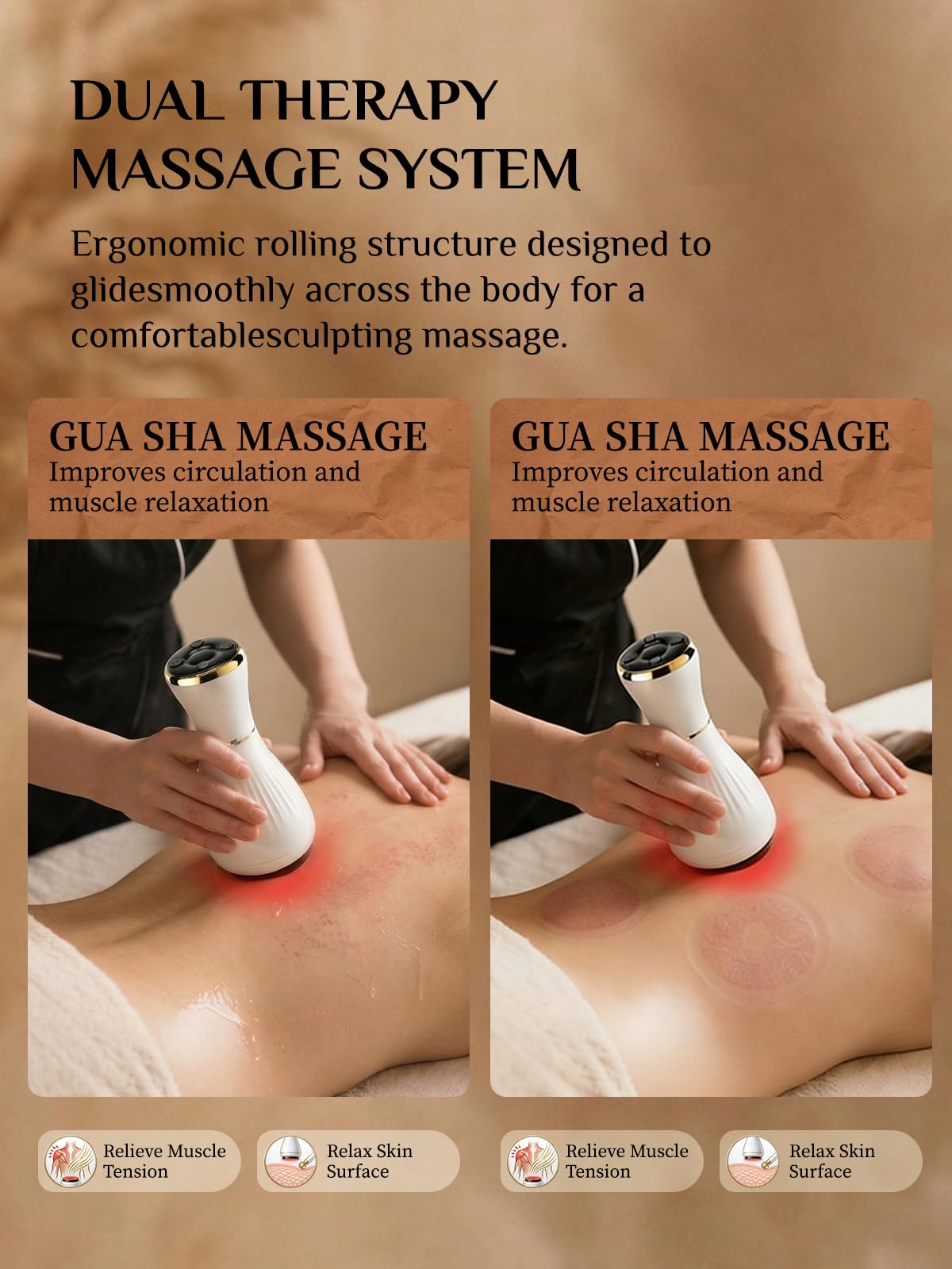 Electric Cupping Massager for Body with Suction, Microcurrent, Red Light & Heat, Lymphatic Drainage Massager, 12 Intensity Body Sculpting Machine, Cellulite Massage Tool for Arms Legs Waist Back-White FEEOLA buy supplements Au