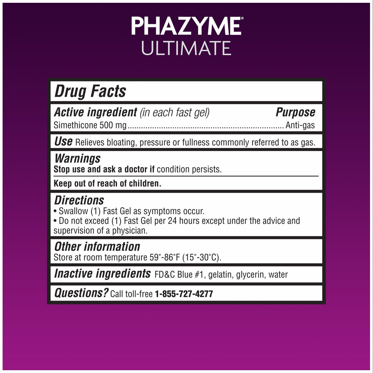 Phazyme Ultimate Strength Anti-Gas 500 mg Simethicone Gas Relief for Adults, Fast Gels Quickly Ease Bloating, Pressure and Discomfort, 20 Count Phazyme buy supplements Au