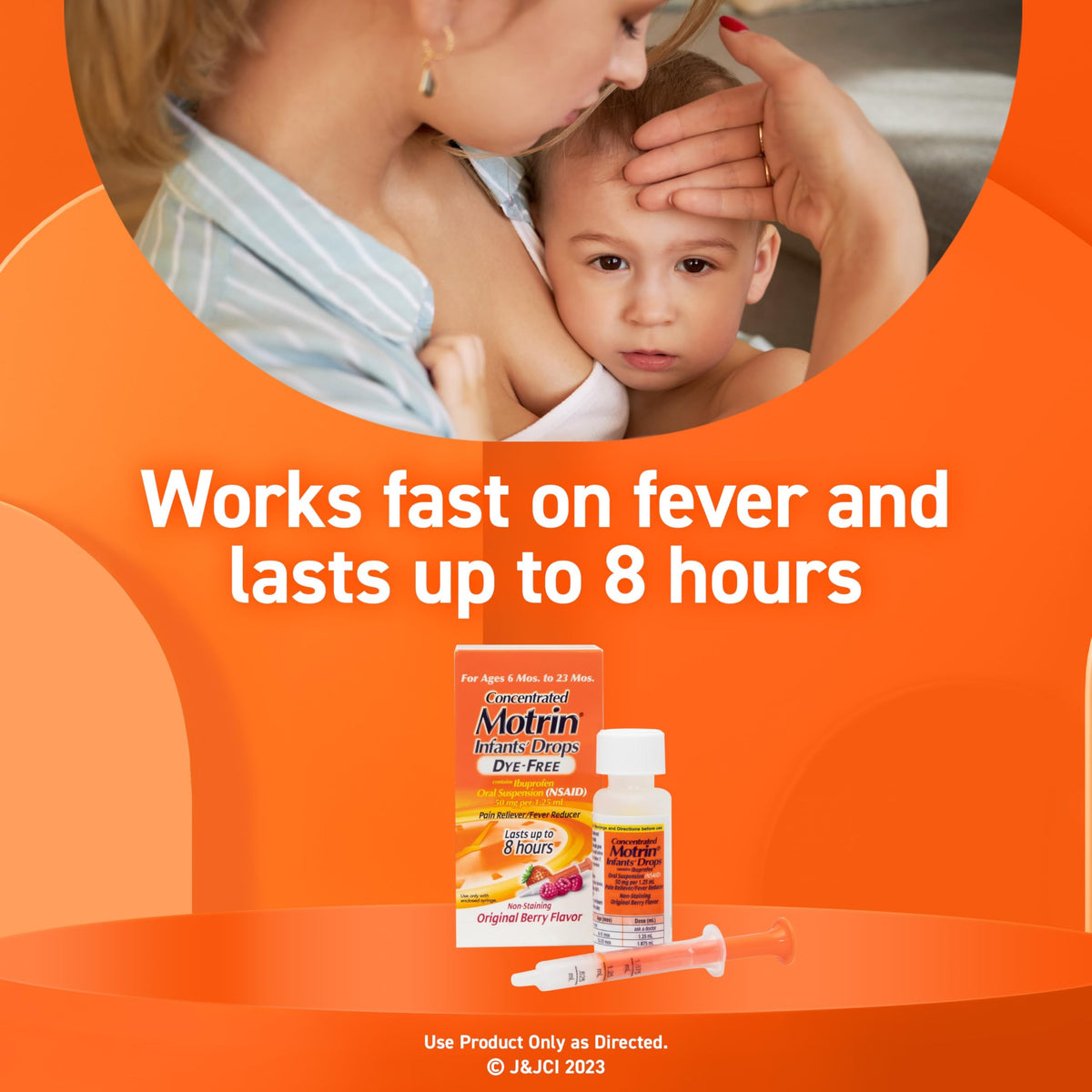 Infants’ Motrin Infant Ibuprofen Oral Suspension Concentrated Drops, NSAID Fever Reducer & Pain Reliever for Babies, Dye Free, Alcohol-Free, Berry Flavor, Includes Enclosed Syringe, 1 fl. oz Infants' Motrin buy supplements Au