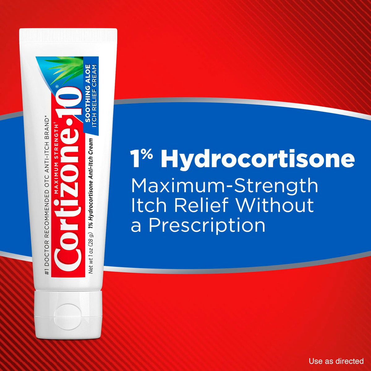 Cortizone-10 Maximum Strength Soothing Aloe Itch Relief Cream, 1% Hydrocortisone, Fast-Acting, Anti-Itch Cream for Bug Bites, Rash, Eczema, Psoriasis, Poison Ivy, Oak, Sumac & More, 1 oz Cortizone 10Buy Supplements Australia