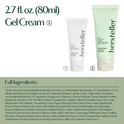 Hersteller Wonder Veggie Hydrating Gel Cream, Vegan K-Beauty Face Moisturizer with 72% Kale Extract, Lightweight Non-Sticky 24H Hydration for Sensitive Skin, Value Size, 2.7 fl oz / 80ml Hersteller buy supplements Au