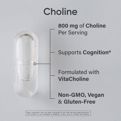 Sports Research ® Extra Strength Choline 800 mg - Essential Nutrient Featuring VitaCholine ® for Focus Support - Vegan Certified • Non-GMO • Gluten Free - 60 Liquid Capsules Sports Research buy supplements Au