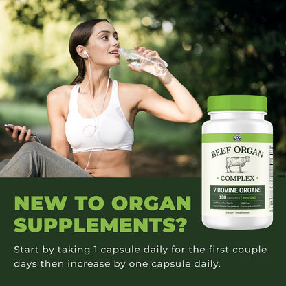 Left Coast Performance Bone Broth Protein Powder & Beef Organ Supplement - Bovine Wellness Bundle for Gut Health Energy Balance and Immune Support