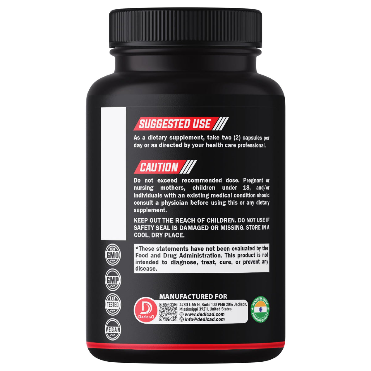 DEDICAD 6in1 Bromelain 500mg Supplement - 1000mg per Serving - 210 Capsules with Digestive Health Blend as Quercetin, Ginger, Turmeric, Papaya - Support Overall Health, Digestion & Immune System DEDICAD buy supplements Au