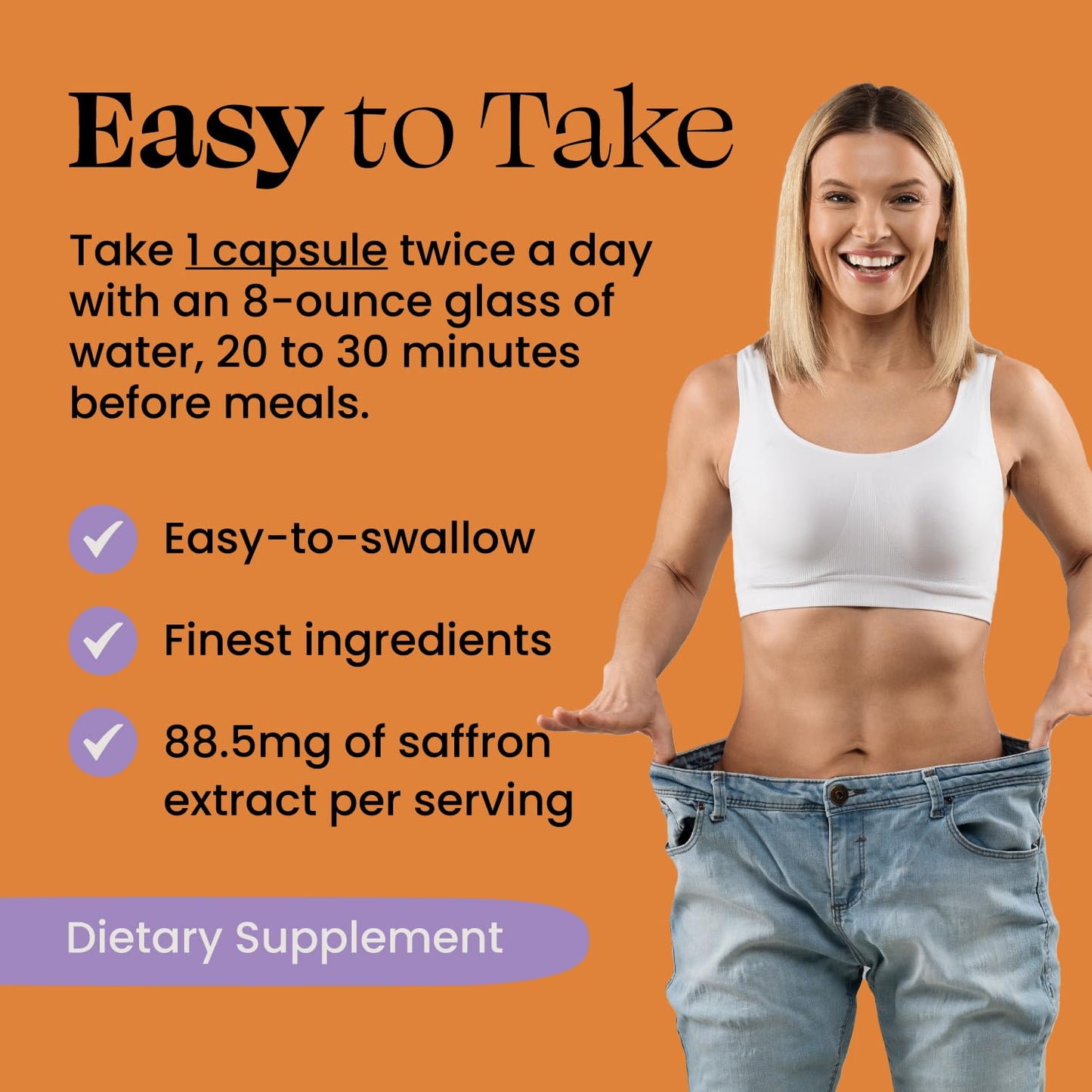 Optimal Prime Saffron Supplement - 100% Pure Saffron Extract 88.5mg - Helps Support Optimal Mood, Energy, and Metabolism, Vegetarian Friendly, Non-GMO, Gluten-Free, Soy-Free, 90 Capsules