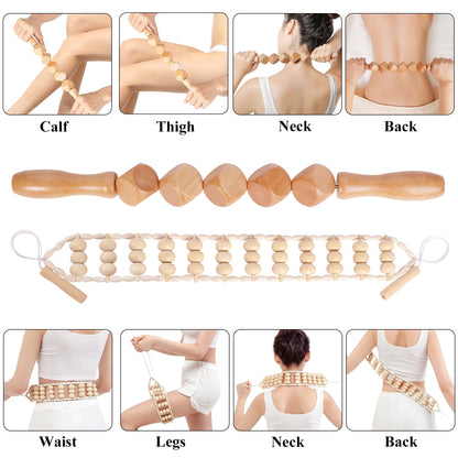 Xokocli 7-in-1 Wood Therapy Massage Tools Lymphatic Drainage Massager for Muscle Pain Relief | Maderoterapia Kit Body Sculpting Tools for Anti-Cellulite, Body Shaping Xokocli buy supplements Au