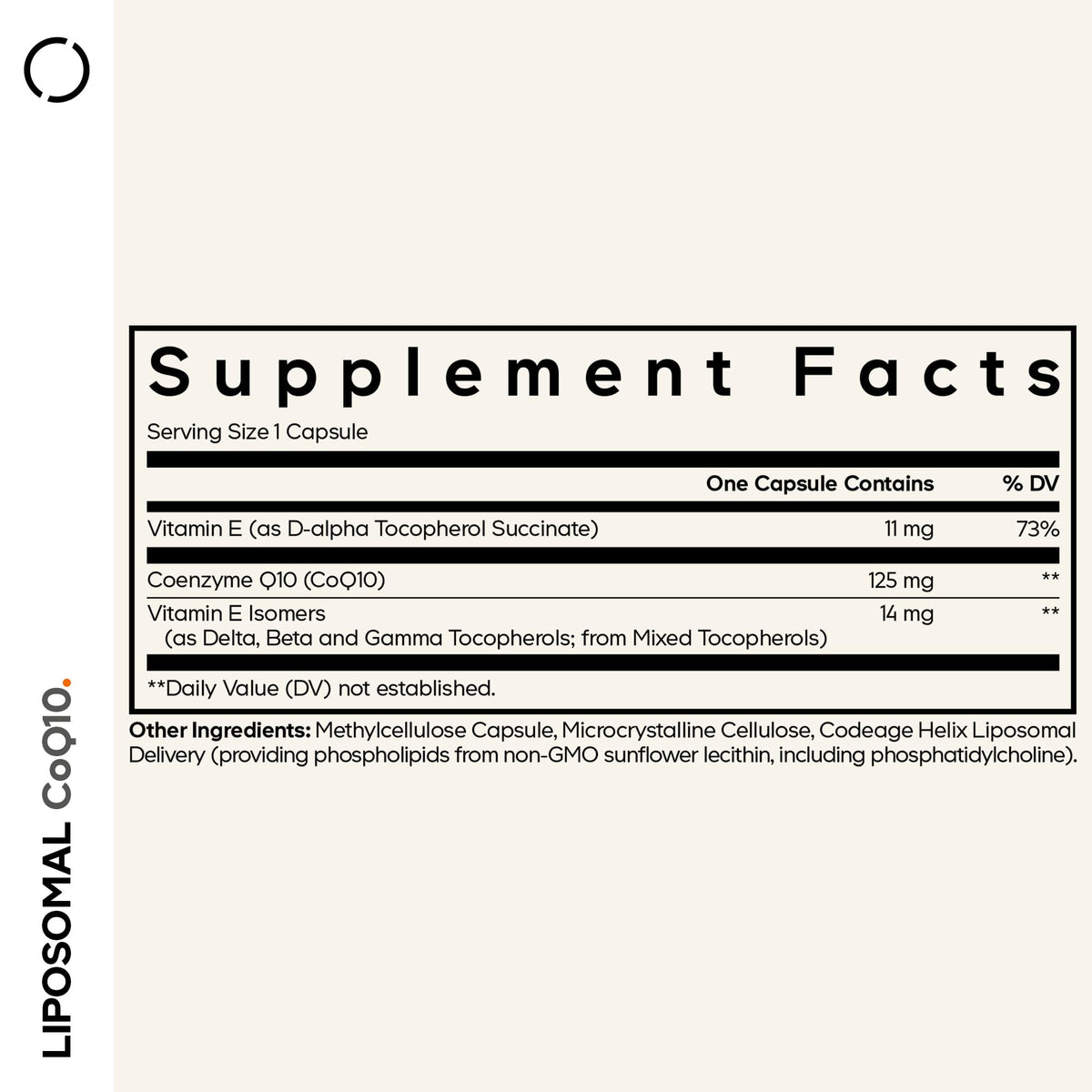 Codeage Liposomal CoQ10 Supplement - 125 mg Coenzyme Q10 with Vitamin E Isomers Tocopherols - 2-Month Supply - 1 Capsule Per Serving - Liposomal Delivery - Vegan, Non-GMO, Gluten-Free - 60 Capsules CodeageBuy Supplements Australia