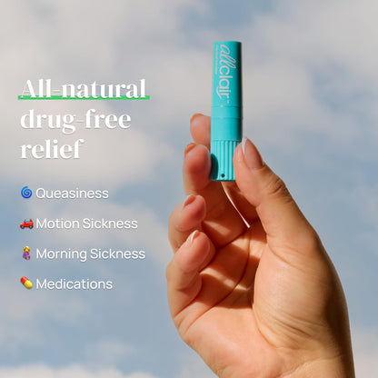 Allclair Nausea Relief Inhaler for Motion & Morning Sickness – Fast-Acting, Non-Drowsy, Natural Alternative to Pills & Patches, Travel Essential (2 Inhalers) Allclair buy supplements Au