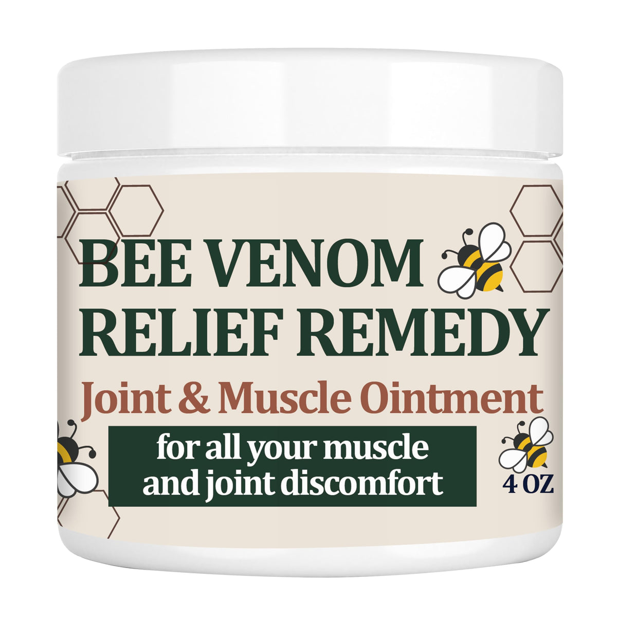 KOKOMAANE Bee Venom Muscle Bone Cream, Fast Acting, for Back, Neck, Hand, Foot, Knee, Muscle, Shoulder, Topical, Wrist, Elbow, Hip, Nerve, Plantar, Ankle, Foot discomfort, Vitamin B6 KOKOMAANEBuy Supplements Australia