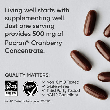 Sports Research® Cranberry Fruit Complex Supplement - Softgels for Urinary Tract Health Support - Made with Pacran®­ & Vitamins C & E - Non-GMO & Gluten Free - 90 Count Sports Research buy supplements Au