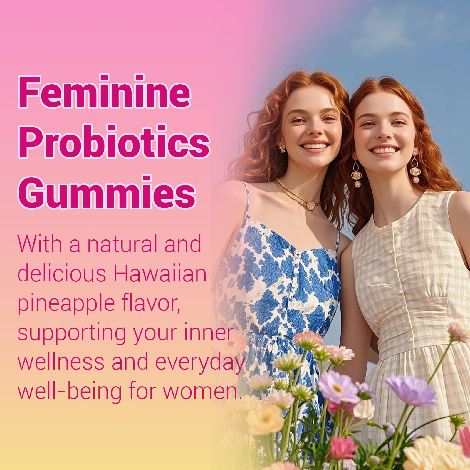 Lunivox Her Juicy Feminine Probiotics Gummies for Women, with Prebiotics & Slippery Elm - Promotes pH Balance, Gut Health & Immune Support - Pineapple Flavor, 60 Count Lunivox buy supplements Au