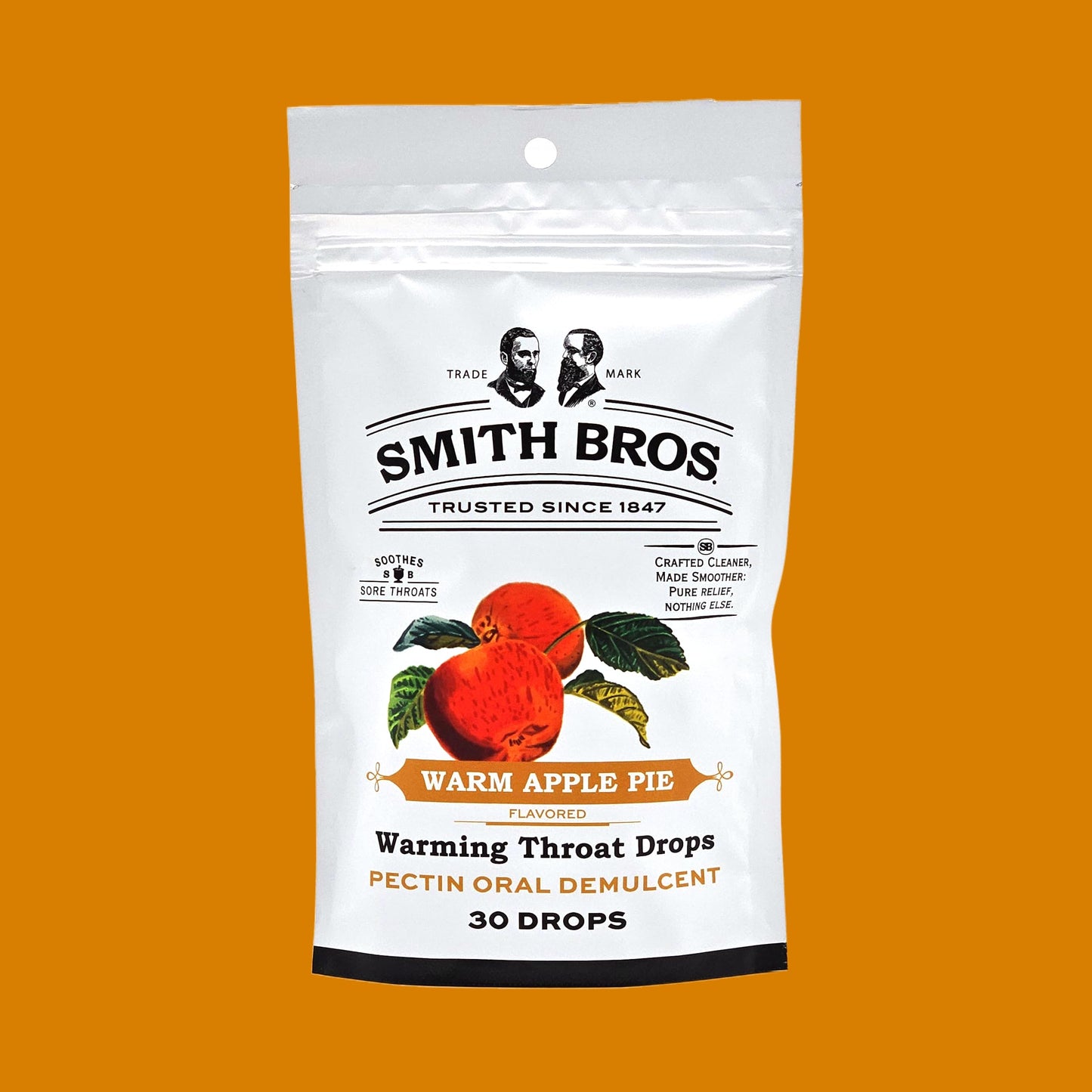 Sore Throat Lozenges with Pectin by Smith Brothers (Warming Apple Pie, 90 Count): Vintage Candy Throat Drops - The Original American Cough Drop