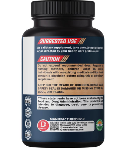 DEDICAD 12in1 Wormwood Black Walnut Clove Capsules - Immune, and Mood Support - 3 Month Supply - 90 Vegan Capsules DEDICAD buy supplements Au