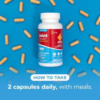 Redd Remedies, Joint Health Advanced, Helps Strengthen Connective Tissue and Cartilage, Fast-Acting Comfort with Boswellia Serrata and Turmeric, 120 Vegetarian Capsules