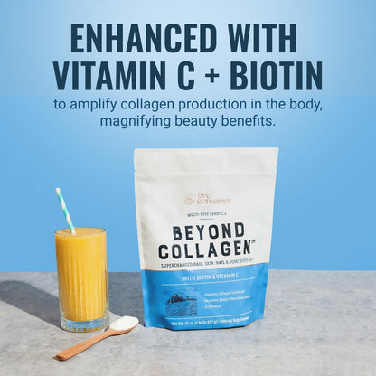 Live Conscious Beyond Collagen Multi Collagen Powder for Women w/Types I, II, III, V & X - Keto Friendly, Hydrolyzed Collagen Peptides Powder Blend w/Biotin & Vitamin C 41 Servings Live Conscious buy supplements Au