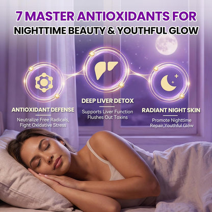 Liposomal Glutathione 1158mg with Astaxanthin for Skin Health 60 Vegan CT | 15-in-1 with Milk Thistle, Alpha Lipoic Acid, Antioxidant Complex for Nighttime Skin Radiance, Cellular Health & Liver Detox