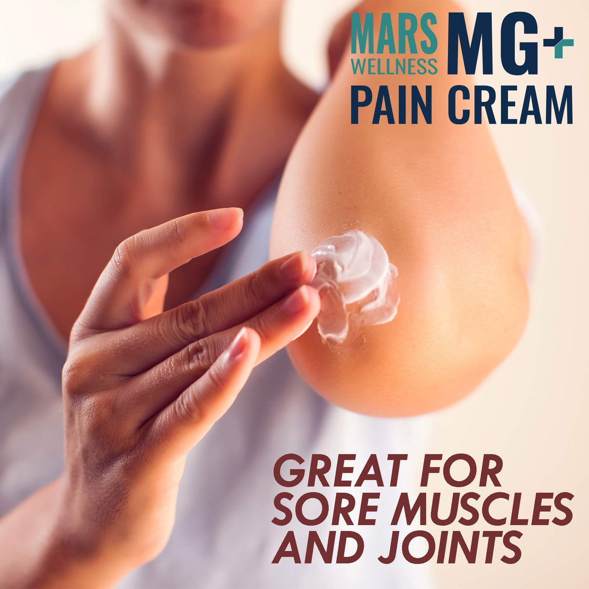 Mars Wellness MG+ Magnesium Cream Pain Relief - Extra Strength Magnesium and Arnica Cream - 4 OZ Tub - Neuropathy, Muscle Pain, and Leg Cramps Relief - 1 Pack MARS WELLNESSBuy Supplements Australia