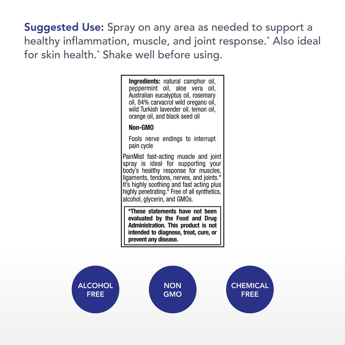 Physician's Strength PainMist - 1 fl oz - Healthy Inflammation Support - Non-GMO Physician's StrengthBuy Supplements Australia