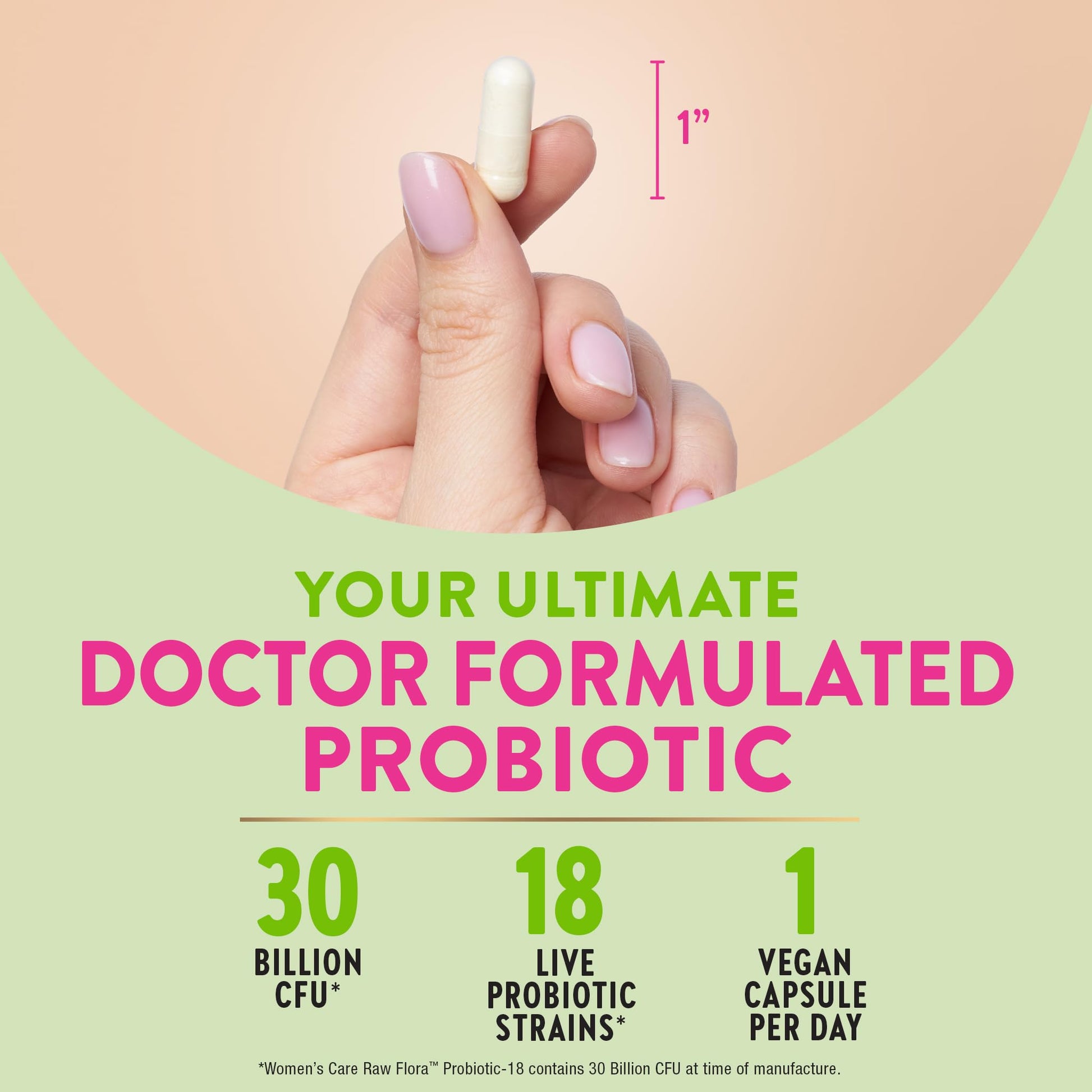 Raw Flora Probiotics for Women | 30 Billion CFU | 33 Capsules | with Cranberry and D-Mannose | Vegan, Non-GMO & Gluten Free Supplement Nature's Truth buy supplements Au