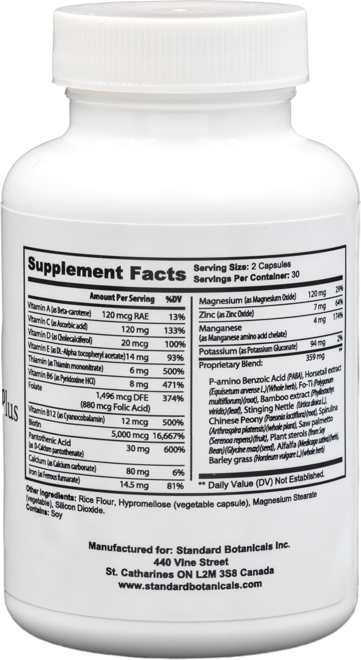 Dr's Nature & Nutrition Hair, Skin & Nail Plus Vitamin Supplement with Biotin 5000mcg, Bamboo Extract, Collagen Support - Extra Strength Beauty Supplement for Men and Women - 60 Capsules Dr's Nature & NutritionBuy Supplements Australia