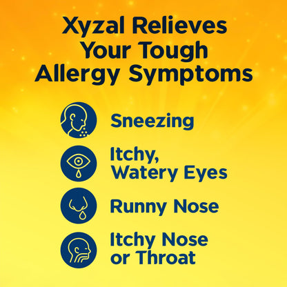 Xyzal 24 Hour Allergy Relief Medicine, Original Prescription Strength Antihistamine, Levocetirizine Dihydrochloride Tablets, 5 mg, 90 Count Xyzal buy supplements Au