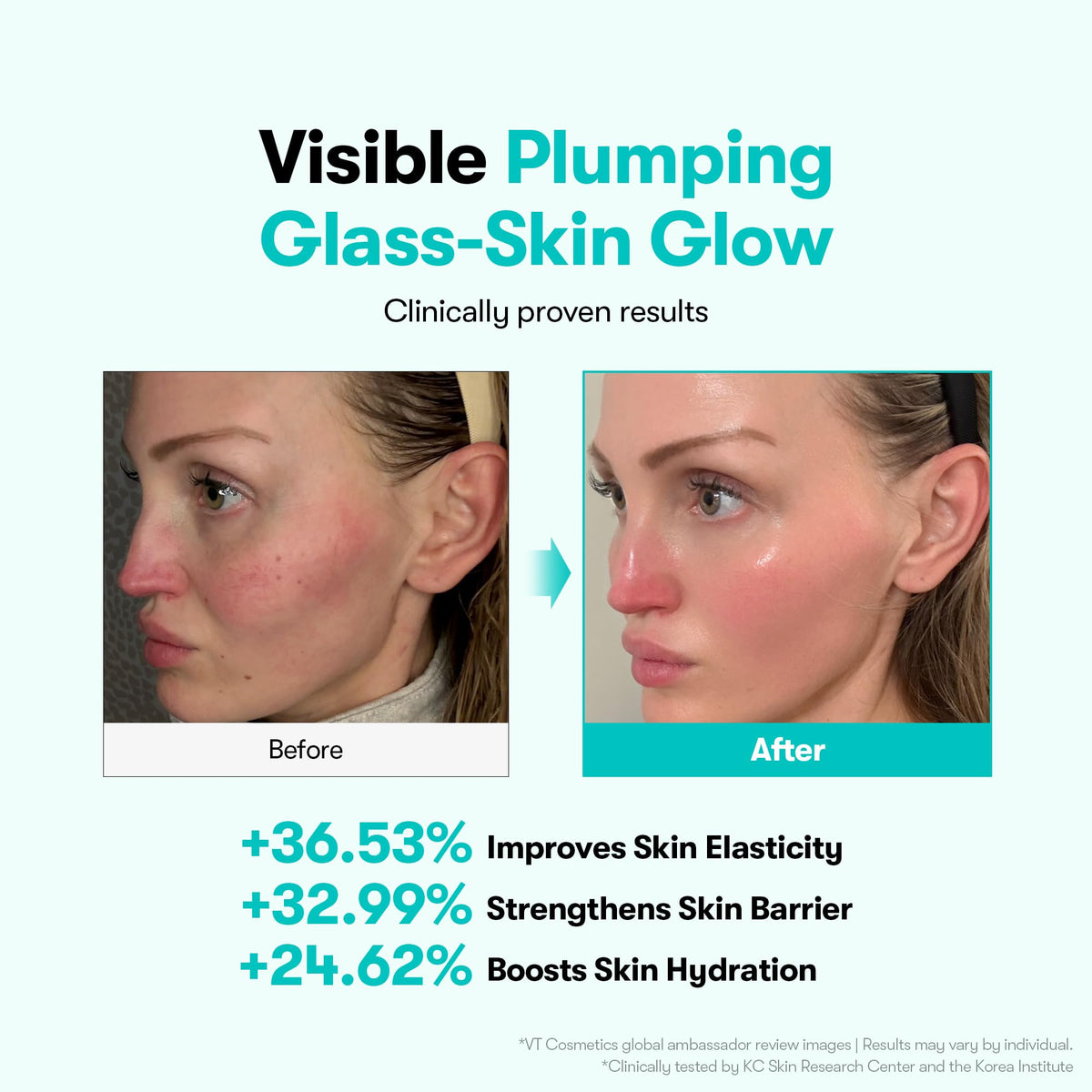 VT COSMETICS PDRN 100 Essence, Intensive Glow Serum, 100,000ppm Vegan PDRN, Skin Restoration & Plumping, Hydrating & Moisturizing
