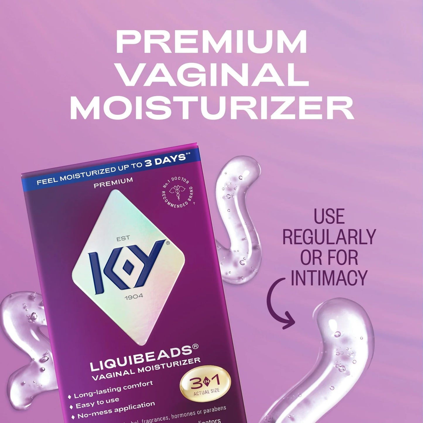 K-Y Liquibeads Vaginal Moisturizer for Women, Silicone Lube Vaginal Suppository, Vaginal Lubricant Helps Reduce Pain Due to Vaginal Dryness, 6 Vaginal Suppositories & 6 Vaginal Applicators K-Y buy supplements Au