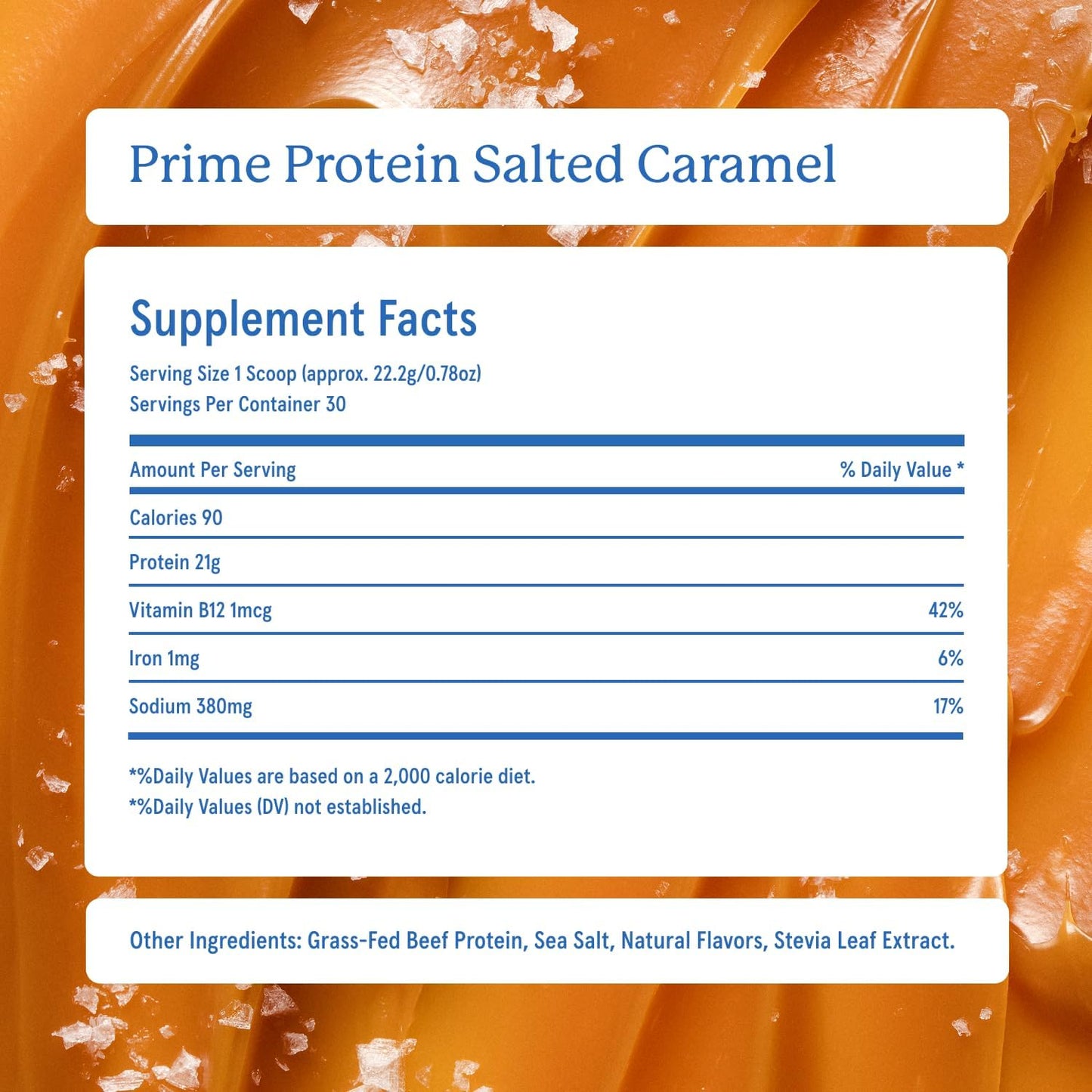 Equip Foods Prime Protein Powder Vanilla & Prime Protein Powder Salted Caramel