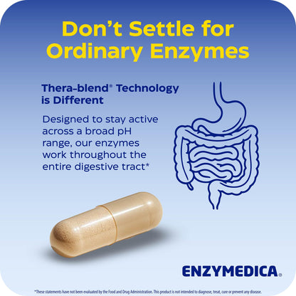Enzymedica Digest Basic - Helps Gas & Bloating - 180 Caps