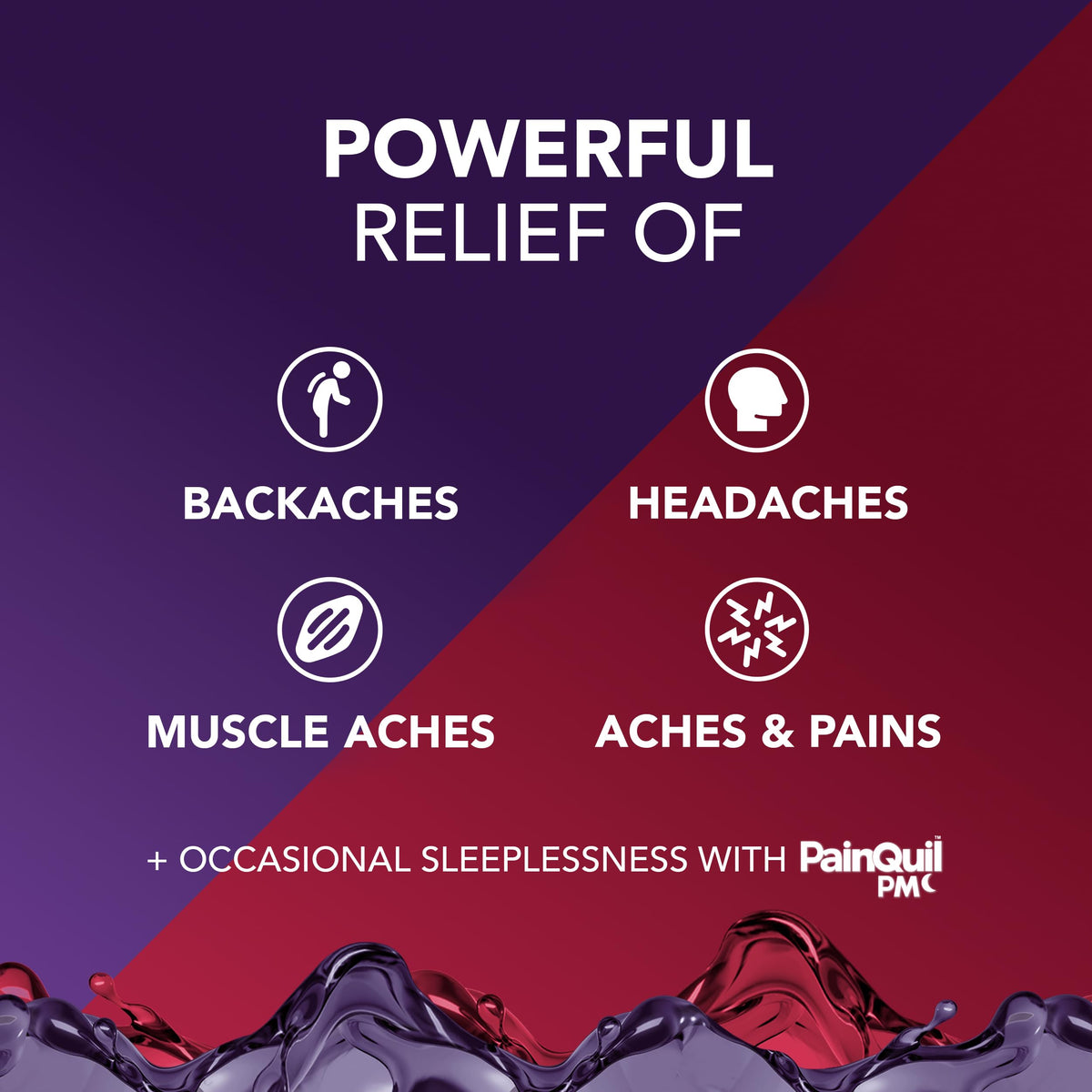 Vicks PainQuil & PainQuil PM Pain Relief Liquid, 1000mg Acetaminophen, 2x12 oz Vicks buy supplements Au