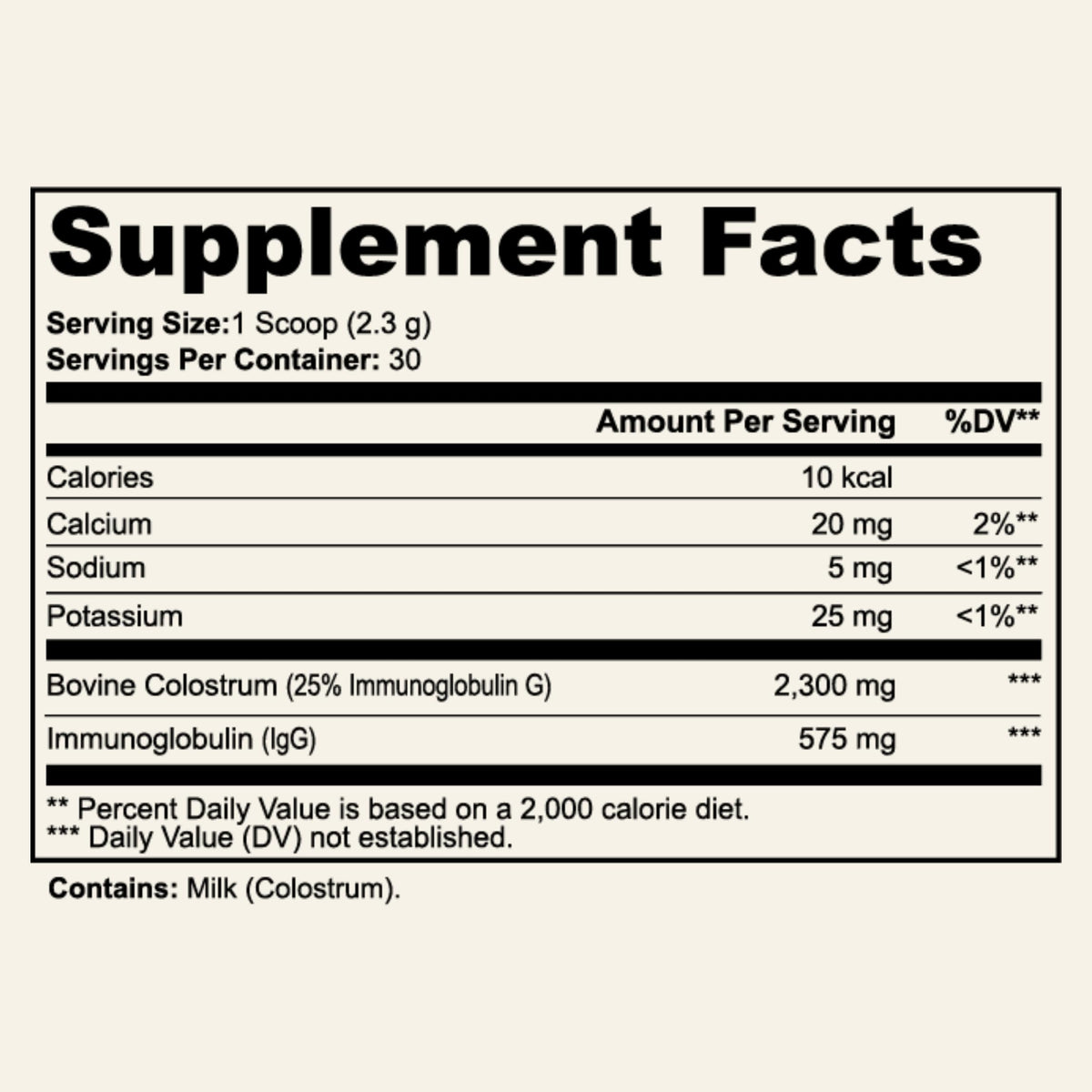 Sun Vitals Bovine Colostrum Powder 2300mg – 575mg IgG Per Serving | 25% IgG Standardized | Gut Health & Immune Support | No Fillers, No Capsules | GMP-Certified, 3rd Party Tested | 30 Servings Sun VitalsBuy Supplements Australia