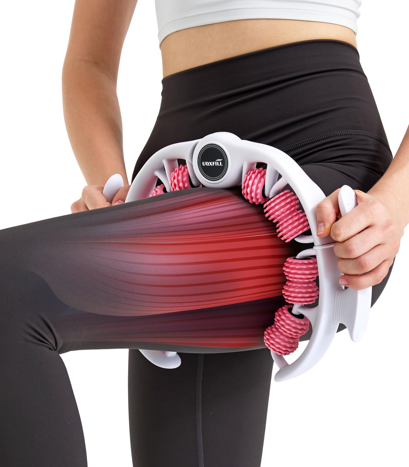 Uoxfill Cellulite massage tool | 360°removable cellulite remover for legs & Lymphatic Drainage Massager | Fascia Blaster for Contoured & Smoother Skin,Tool for Sore Arms, Legs, Stomach & Buttocks Pink Uoxfill buy supplements Au